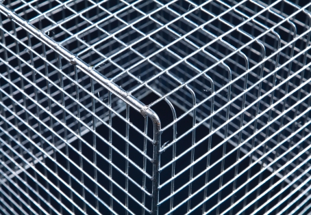 Aiano makes the best quality floodlight guards on the market Aiano floodlight guard detail - strong and built to last